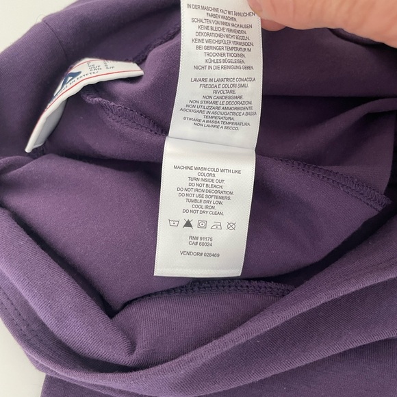 Fila Women's Cotton Blend High Waisted 7/8 Leggings Gothicgrape Size Small / Z8 - Picture 7 of 9